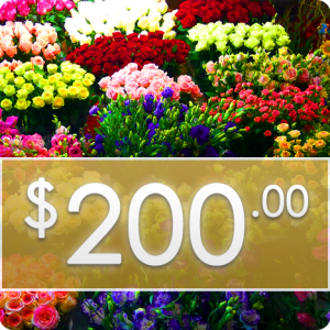 Flower Arrangement Package: $200